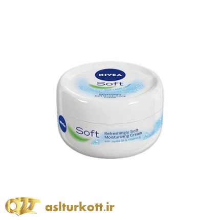 کرم سافت نیوآ مرطوب کننده nivea soft یک مرطوب کننده ی سبک و فاقد چربی است که حاوی روغن جو جوبا و ویتامین ای می باشد . کرم مرطوب کننده دست و صورت و بدن نیوا.محصول المان