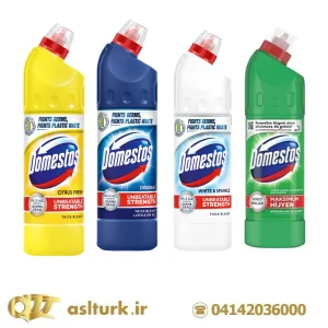مایع سفید کننده دامستوس ترکیه در چهاررنگ 750 میلی domestos hijyen